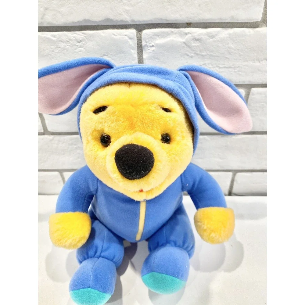 Walt‎ Disney Winnie the Pooh in Blue Bunny Costume Plush Toy 1999 vintage